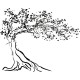 Wall sticker pattern tree no. 280