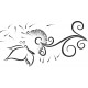 Wall sticker pattern dandelions no. 2285