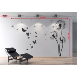 Wall sticker pattern dandelions no. 2297