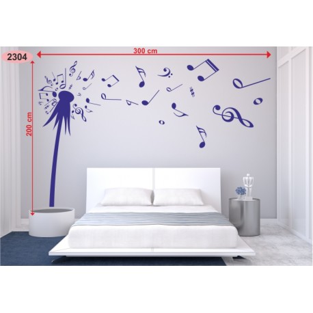 Wall sticker pattern dandelions no. 2304