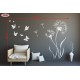 Wall sticker pattern dandelions no. 2308