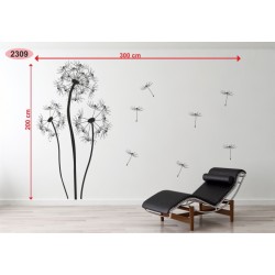 Wall sticker pattern dandelions no. 2309