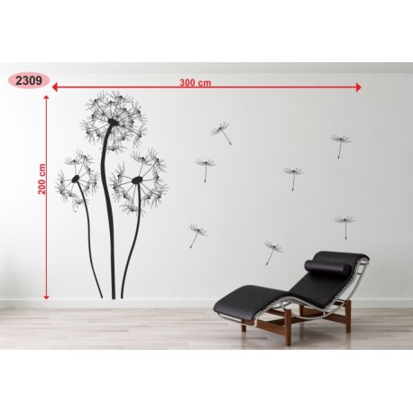 Wall sticker pattern dandelions no. 2309