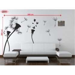 Wall sticker pattern dandelions no. 2311