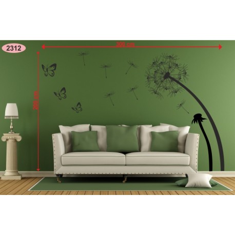 Wall sticker pattern dandelions no. 2312