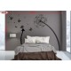 Wall sticker pattern dandelions no. 2314