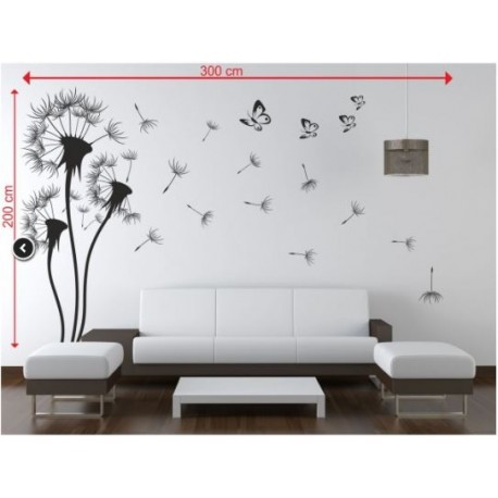 Wall sticker pattern dandelions no. 23