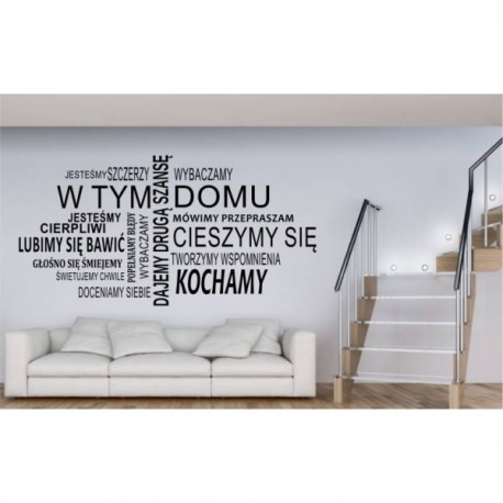 Naklejka ścienna motyw 489 w tym domu