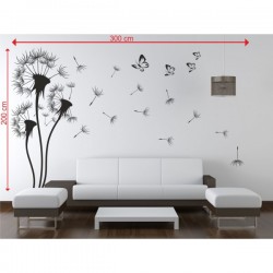 Wall sticker pattern dandelions no. 23