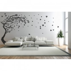 Wall sticker pattern tree no. D15