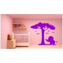 Wall sticker pattern tree no. 252