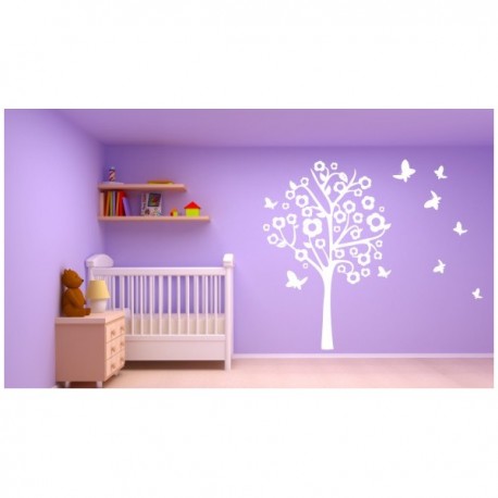 Wall sticker pattern tree no. 253