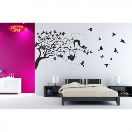 Wall sticker pattern tree no. 814