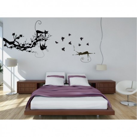 Wall sticker pattern tree no. 825