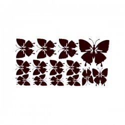 Wall sticker pattern butterflies no. 5