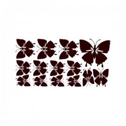 Wall sticker pattern butterflies no. 5