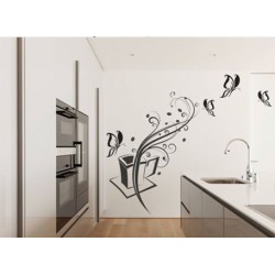 Wall sticker pattern no. kitchen 1207