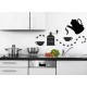 Wall sticker pattern no. kitchen 1200