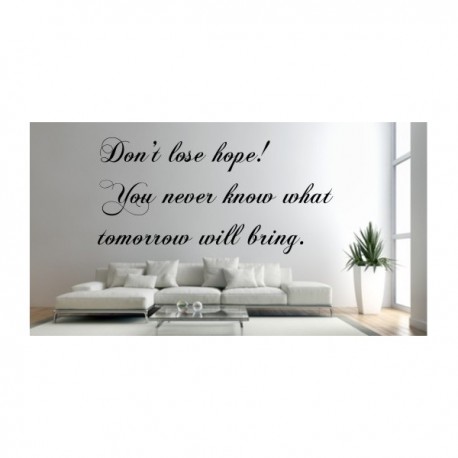 Wall sticker quote no. 595